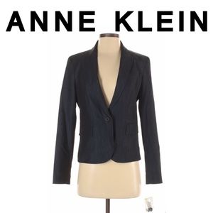 Anne Klein Black and Grey Blazer Size 4
